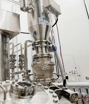 Equipos de manipulación y peletización de polvos para Industria farmacéutica