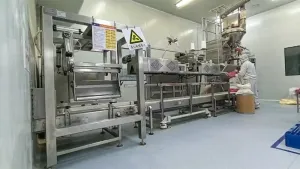 Llenadora gravimétrica con llenadora sinfín vertical