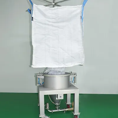 Estación de descarga de bolsas grandes (con unidades de masaje neumático)