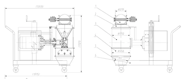 Molino cónico, serie PRM